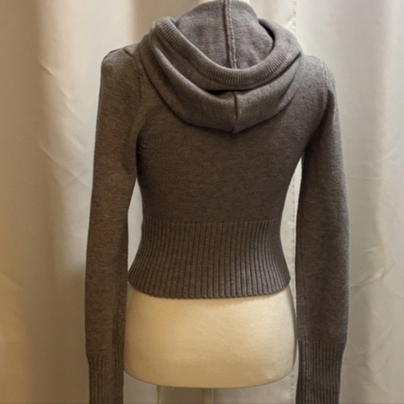 Frankie's Bikinis Grey Hooded Sweater - Picture 3 of 4